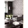 Seabrook Wallpaper in Gray, White LD82008