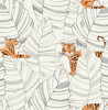 Wallquest DA61200 Hiding Tigers Black and Orange