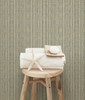 Chesapeake by Brewster 3113-01697 Seaside Living Kent Taupe Faux Grasscloth Wallpaper
