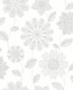 2716-23850 Panache Grey Floral Wallpaper Modern Jacobean Unpasted Non Woven Material Eclipse Collection from A-Street Prints by Brewster Made in Great Britain