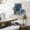 2716-23850 Panache Grey Floral Wallpaper Modern Jacobean Unpasted Non Woven Material Eclipse Collection from A-Street Prints by Brewster Made in Great Britain