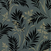 Brewster 2704-46937 For Your Bath III Midori Black Bamboo Silhouette Wallpaper