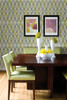 A-Street Prints by Brewster 2656-004042 Harbour Green Lattice Wallpaper