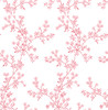Brewster 2657-22263 Claire Pink Floral Trail  Wallpaper