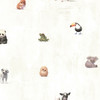 Chesapeake by Brewster HAS01211 Hide And Seek Tate Light Grey Animal Alphabet Wallpaper