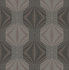 A-Street Prints by Brewster 2697-22634 Optic Brown Geometric Wallpaper