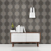 A-Street Prints by Brewster 2697-22634 Optic Brown Geometric Wallpaper