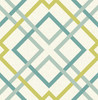 A-Street Prints by Brewster 2697-22651 Saltire Green Lattice Wallpaper