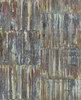 2540-24064 Patina Panels Multicolor Metal with Mahogany Undertones Wallpaper Non Woven Unpasted Wall Covering Restored Collection from A-Street Prints by Brewster Made in Great Britain