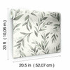 York Wallcoverings ME1537 Magnolia Home Vol. II Olive Branch  Charcoal