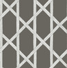 Brewster 2671-22421 Azmaara Mandara Charcoal Trellis Wallpaper