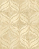 KItchen & Bath Essentials by Brewster 2766-24426 Beallara Gold Ogee Wallpaper