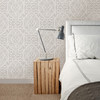 2716-23816 Heavenly Taupe Damask Wallpaper Modern Damask Unpasted Non Woven Material Eclipse Collection from A-Street Prints by Brewster Made in Great Britain