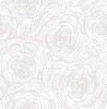 2716-23831 Celestial Taupe Floral Wallpaper Modern Inspired Flowers Unpasted Non Woven Material Eclipse Collection from A-Street Prints by Brewster Made in Great Britain