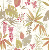A-Street Prints by Brewster 2656-004014 Descano Flower Pink Botanical Wallpaper