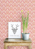 Brewster 2657-22230 Lulu Rose Damask Wallpaper