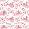 Brewster 2657-22221 Laure Merlot Toile Wallpaper