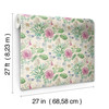 York Midsummer Floral Wallpaper Pink TL1917 Handpainted Traditionals