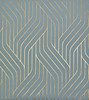 York Wallcoverings NW3520 Modern Metals Ebb And Flow Wallpaper Blue/Gold