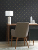 York Wallcoverings SP1499 Stella Star Wallpaper Black