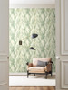York Wallcoverings NA0500 Peaceful Plume Wallpaper Green