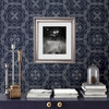 A-Street Prints by Brewster 2697-22637 Cosmos Blue Dot Wallpaper