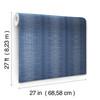 York Silk Weave Stripe Wallpaper Navy TL1962 Handpainted Traditionals