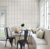 York Wallcoverings FH4020 Farmhouse Plaid Wallpaper Gray/White