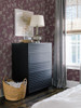 York Wallcoverings SS2504 Silhouettes Dahlia Trail Wallpaper Mulberry