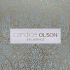 York Wallcoverings Candice Olson Decadence Paradise Wallpaper, Metallic gray/white