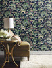 York Kingswood Wallpaper Navy/Red TL1949 Handpainted Traditionals