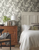 York Wallcoverings ME1584 Magnolia Home Vol. II Forest Fern  Grey