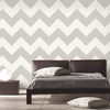 RoomMates RMK9075WP Large Chevron Peel & Stick Wallpaper Grey