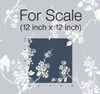 York Wallcoverings SS2592 Silhouettes Imperial Blossoms Branch Wallpaper Navy