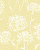 Brewster 2811-24574 Advantage Carolyn Yellow Dandelion Wallpaper Yellow
