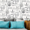 RoomMates RMK11036WP Star Wars Blueprint Peel & Stick Wallpaper Blue