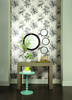 York Wallcoverings AF1925 Ashford Toiles Deciduous Wallpaper Black/White