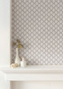 York Wallcoverings SS2550 Silhouettes Leaflet Wallpaper White