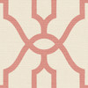 York Wallcoverings ME1556 Magnolia Home Vol. II Woven Trellis  Pompian Red