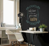 2540-24067 Indica Black Antique Chalkboard Written and Drawn on with Chalk Wallpaper Non Woven Unpasted Wall Covering Restored Collection from A-Street Prints by Brewster Made in Great Britain