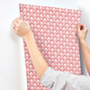 York Magnolia Home 3 Stacked Scallops Wallpaper, Pink