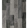 RoomMates RMK11210WP Weathered Wood Plank Black Peel & Stick Wallpaper Black