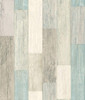 RoomMates RMK10840WP Coastal Weathered Plank Peel & Stick Wallpaper Blue/Tan