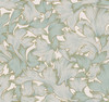 York Wallcoverings NV5511 Acanthus Toss Wallpaper Beige/Seafoam
