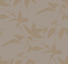 York Wallcoverings AF6512 Persimmon Leaf Wallpaper Gold, Taupe