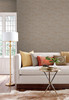 York Wallcoverings AF6512 Persimmon Leaf Wallpaper Gold, Taupe