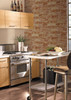 York Wallcoverings BZ9206 Red Book Stuccoed Brick WallpaperRust Red/Barn Red/Ivory/Beige/Wine Red