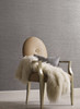 York Wallcoverings Y6200910 Dazzling Dimensions Shining Sisal Wallpaper Beige, Metallic Gold