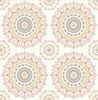 KItchen & Bath Essentials by Brewster 2766-001805 Priya Blush Medallion Wallpaper