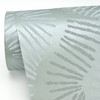 A-Street Prints by Brewster 2793-87324 Feliz Seafoam Beaded Ogee Wallpaper